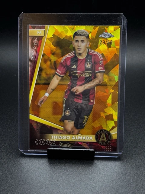 2024 Topps Chrome Sapphire MLS THIAGO ALMADA Atlanta Gold Refractor #'d /50