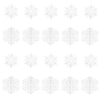  20 Pcs Schneeflocken Weihnachtsdeko Weihnachtsschneeflake Weihnachtsschmuck