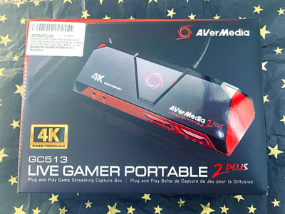 AVerMedia Live Gamer Portable 2 Plus GC513 4K HDMI USB 2.0 Capture Card