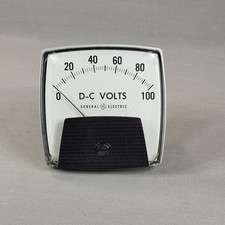General Electric GE DC Voltmeter 0-100V Analog Panel Meter 162011PKPK