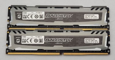 Crucial Ballistix Sport 16GB (2x8GB) PC4-19200 DDR4-2400 RAM BLS8G4D240FSB.16FBD