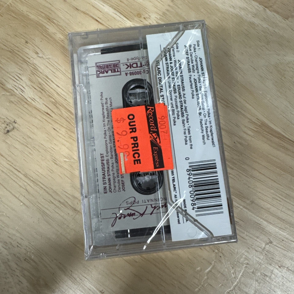 NEW SEALED ERICH KUNZEL CINCINNATI POPS EIN STRAUSSFEST CASSETTE TAPE TELARC - Image 2 of 4