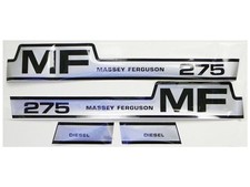 Nuovo set decalcomanie cappuccio Massey Ferguson MF 275 cappuccio gobba