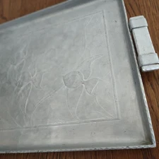 Vintage ART DECO ARTHUR ARMOUR FORGED ALUMINUM FISH TRAY TIKI BAR LUAU DRINK