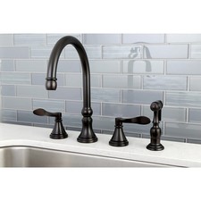 Kingston Brass NuFrench Widespread Kitchen Faucet