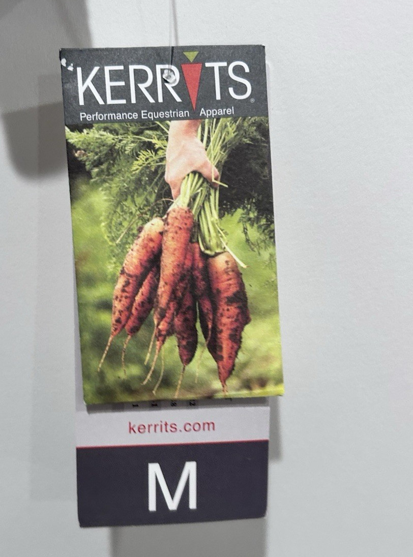 Kerrits Equestrian Finish Line Long Sleeve Tee Women's Size Medium Gray NWT