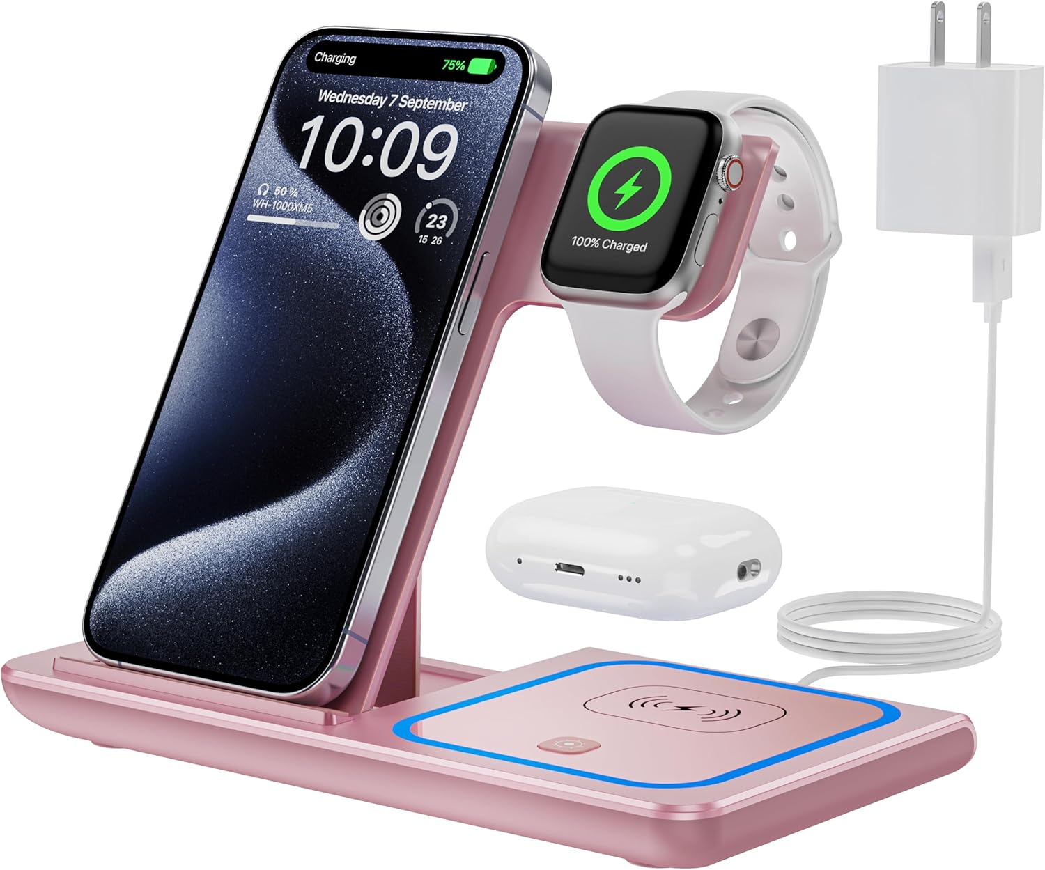 Wireless Charging Station for iPhone and Multiple Devices-image