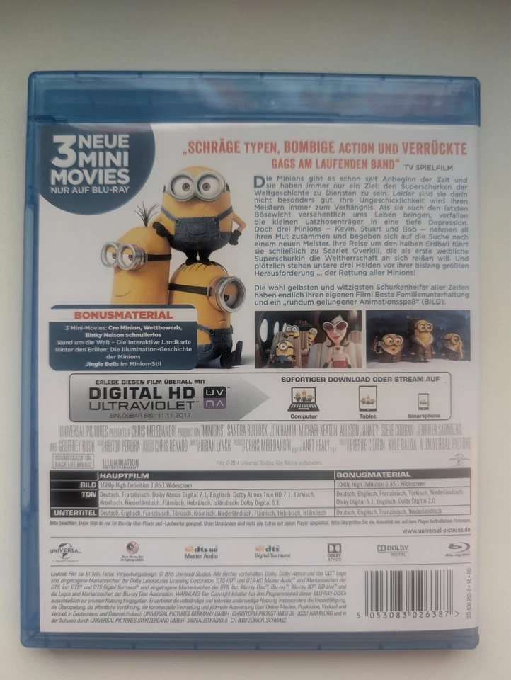 Minions Bluray - Bild 3 von 3