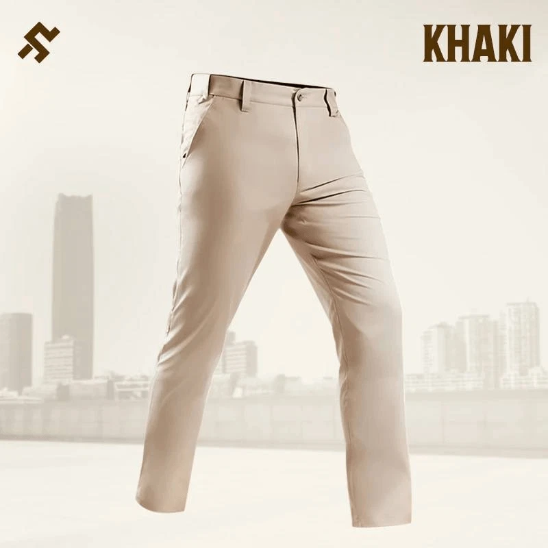 New GlideActive XL 36x29 Khaki Tan Active Pants Stretch Comfort Adjustable Waist