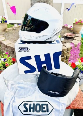 Vintage Shoei Qwest Sonoma/Floral Design/ Motorcycle Helmet/Clear Visor/ Size S