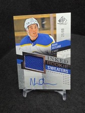 25-26 SP Game Used Hockey Inked Rookie Sweaters Jersey Auto Noah Ostlund #/99