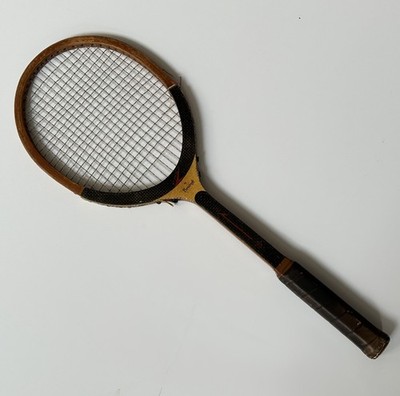 Bancroft F.R.S. Tennis Racket Wood Reinforced with Steel; Early 1970s; USA
