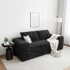 LIKIMIO 71" Cloud Loveseat Sofa in a Box, No Assembly Required Comfy Deep Seat, 