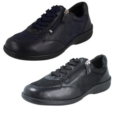 Damen DB Schuhe weites Leder/Textil Stretch-Obermaterial passend für Ihre Füße Wayfaring