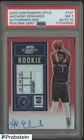 2020 Contenders Optic Red Anthony Edwards RC Rookie /149 PSA 7 PSA/DNA AUTO 10