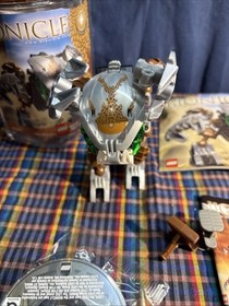 4 Vintage 2003 Lego Bionicle BOHROK KAL (8573, 8576, 8577, 8578) Canisters   S5