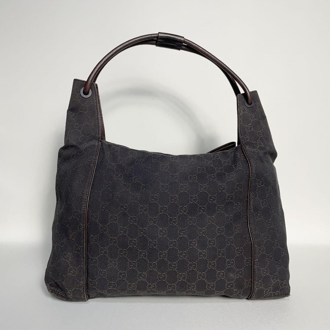 Gucci GG Canvas Handbag in Dark Brown 2502-193