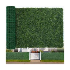 Artificial Boxwood Roll, 48x120 in 40 sqft UV-Anti Faux Ivy Hedge Grass Wall...