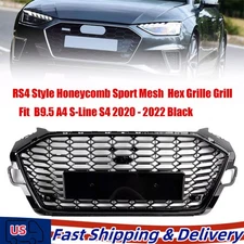 RS4 Style Front Bumper Grill Grille 8W0853651D For Audi A4 S4 B9.5 2020-2022