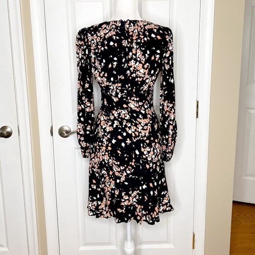 Whistles Mottled Animal Button Front Dress US 2 - Picture 10 of 12