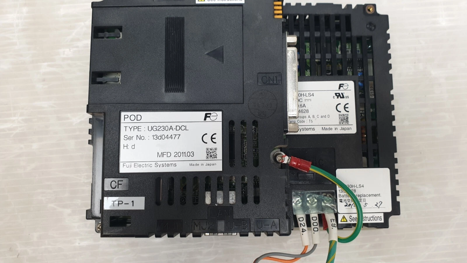 Rear of the Fuji UG230H-LS4 with UG230A-DCL extension unit installed