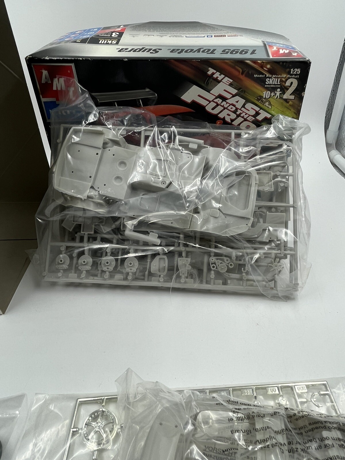 AMT ERTL 1995 Toyota Supra The Fast And Furious 1:25 Scale Model Kit Open Box