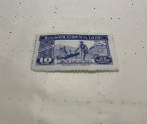 Spain( Espana) 1944 value on the stamp 10 Cts Sin valor Postal , Cartero Rural - Picture 3 of 6