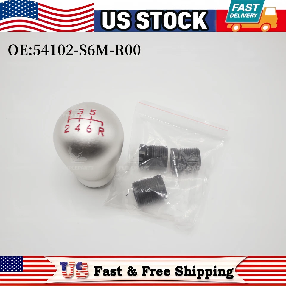 Auténtica perilla de cambio Honda RSX DC5 tipo R con perno 54102-S6M-R00 90310-st7-z00 Foto 2 de 4