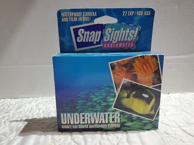 Snap Sights 35mm Underwater  Single Use Color Camera 27 Exp: 400 ASA: 12/99
