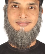 Men's Long Beard Set Gray Cosplay Facial Hair M-1212