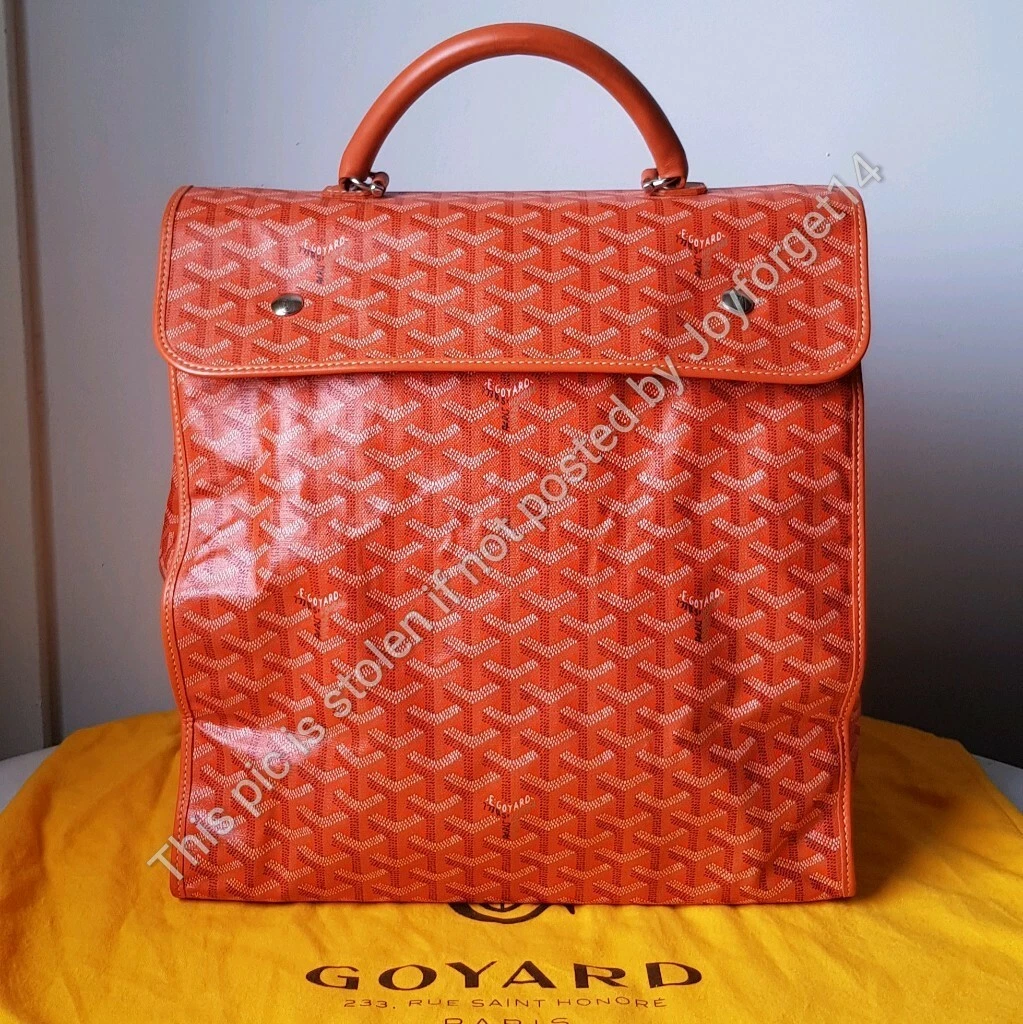 Auth Excellent Condition GOYARD St Lucie (not St Leger) - Orange *FREE  SHIP*