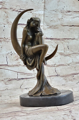 Augustine Moreau 100% Echte Genuine Bronze Sexy Verführerin Bronze Skulptur