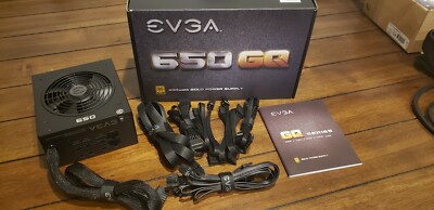 EVGA 650 GQ, 80+ GOLD 650W, Semi Modular, EVGA ECO Mode, Power Supply
