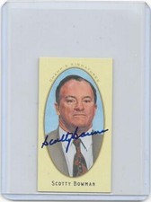 2011-12 UD Parkhurst Champions hockey Scotty Bowman mini auto card CANADIENS