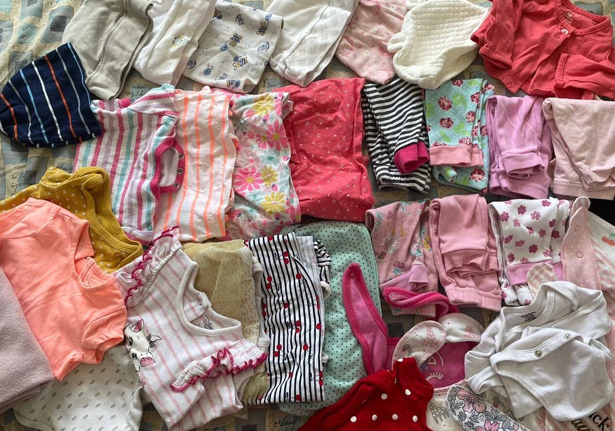 baby girl clothes 0-3 months lot summer