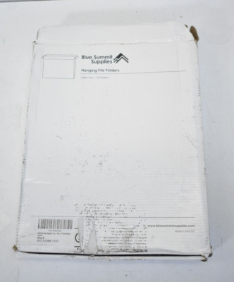 Blue Summit Supplies Hanging File Folders 25 Pack Reinforced Letter Size Black