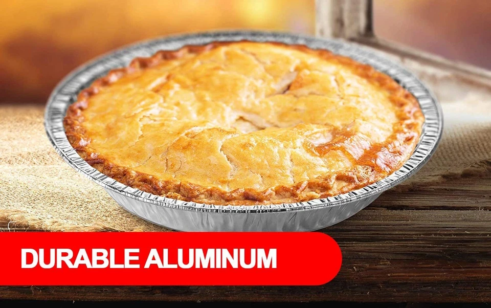 Sartenes para tartas de 9""/platos desechables/sartén para quiche de papel de aluminio/latas para tartas Foto 2 de 4