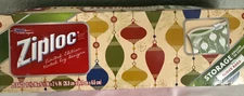 Ziploc Holiday Bags Limited Edition Tinted Christmas Slider Gallon Open Box 14