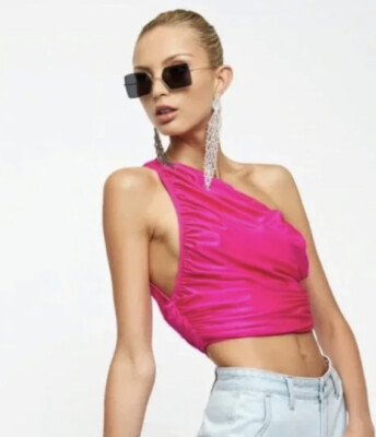 New Lioness The Goddess Crop Top Pink Size Small