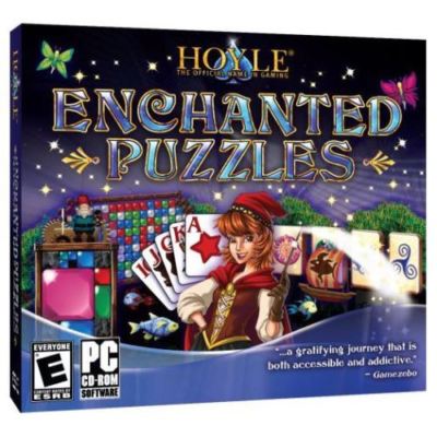 Hoyle 9 Enchanted Puzzle Challenge Games Mahjong Fishing Solitaire NEW