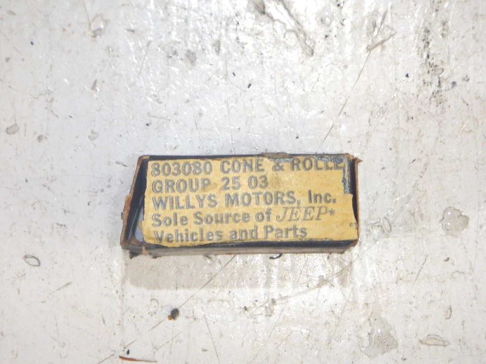 Оригинальный внутренний конус подшипника Jeep Willys DJ-3A 55-65 NOS 803080 БЕСПЛАТНАЯ ДОСТАВКА - Изображение 3 из 4