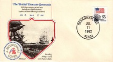 BRITISH EVACUATE SAVANNAH,  SAVANNAH, GA 1982  FDC17220