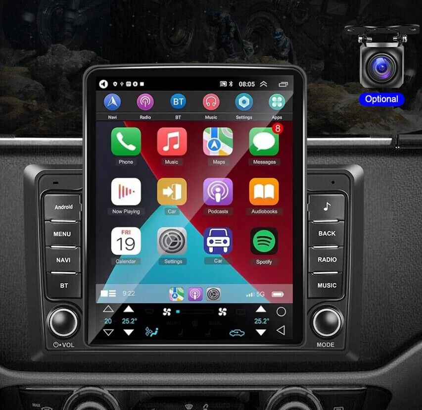 9.7" IPS Vertical Screen Android Car Radio Audio Video Stereo Player Double Din - Image 2 of 4