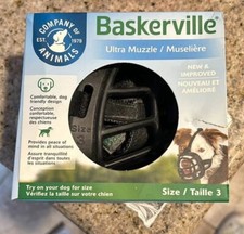 Baskerville Ultra Muzzle Size 3 Treat/Drink/Pant Friendly New in Damaged Package