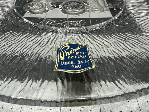 Vintage German Bleikristall Crystal Plate UBER 24% PbO 200 Year Anniversary USA - Bild 4 von 12