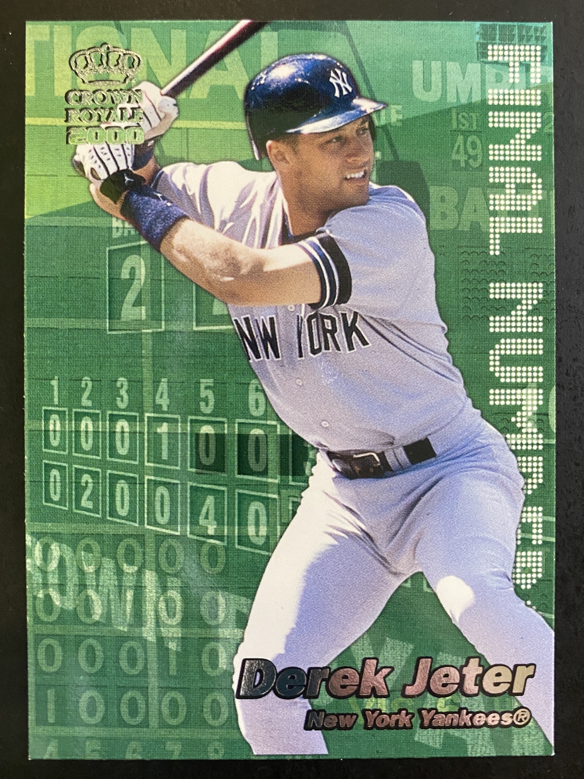 Derek Jeter 2000 Pacific Crown Royale Final Numbers New York Yankees #17