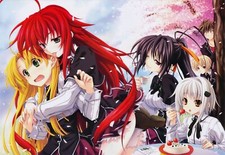 Anime high school dxd gremory rias girls food tongue out CCG Gaming Mat Desk