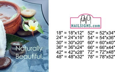 Spa 31 Photo-Realistic Paper Poster Sign Matte Non-Laminate Therapeutic Vertical