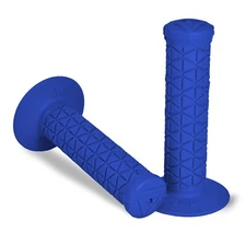 OLD SCHOOL BMX AME Tri Grips BLUE Bike Bicycle Grips PAIR with sticker