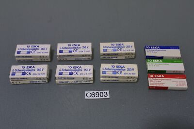 15 Stück Eska G-sicherungseinsätze 250v 20x5mm (C6903-R31)